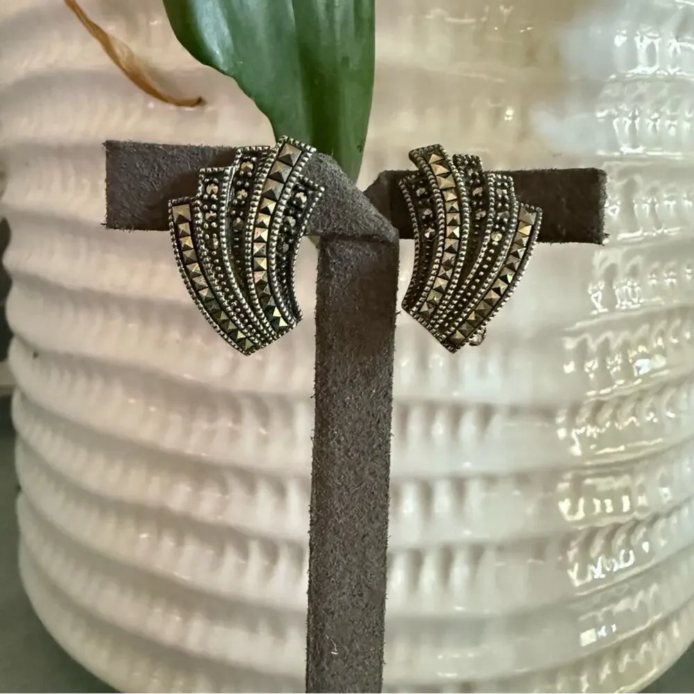 Judith Jack 925 Sterling Silver Earrings